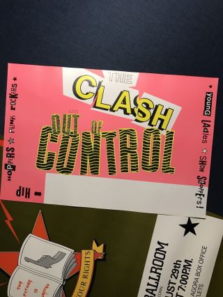 Clash Poster Package,  1 Know Your Rights (CR),  1 Out Of Control 7