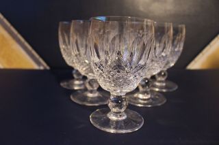 6 Vintage (‘69) Waterford Crystal Short Stem Water Goblet Colleen 5 1/8 " By 3 "