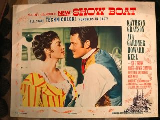 Show Boat 1951 Mgm Musical Lobby Card 11x14 " Ava Gardner Robert Sterling