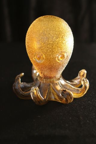 Murano Italian Art Glass - Sculpture Figure - Very Cool Octopus - Special