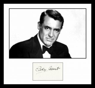 Ultra Cool - Cary Grant - Movie Legend - Authentic Hand Signed Autograph
