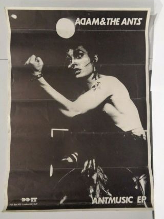 Adam & The Ants Antmusic Ep Official And Promo Poster