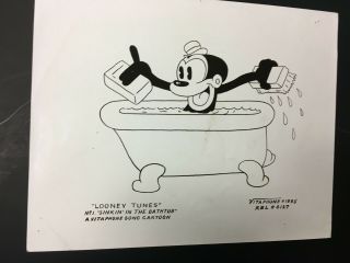 Rare Looney Tunes Bosko Still - A Vitaphone Song Cartoon Sinkin 