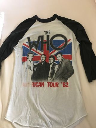 The Who True Vintage Its Hard 82 Concert Shirt Tee M