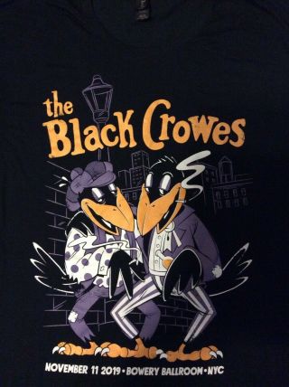 The Black Crowes Bowery Ballroom Nyc Event Shirt Xl Official 11/11/19 Reunion