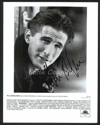 William Baldwin - Signed Autograph Movie Still - Backdraft