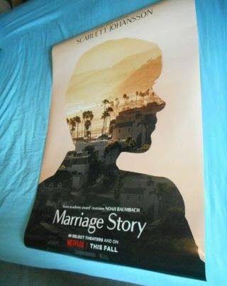 Scarlett Johansson Marriage Story Orig Movie Poster One Sheet Ds 27x40 " Baumbach