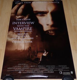 Interview With The Vampire 1994 Orig Rolled Ds 1 Sheet Movie Poster Brad Pitt