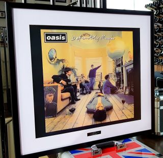 Oasis Definitely Maybe Framed Artwork - Ltd Edition - Certificate - Liam Gallagher