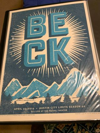 Beck - Official Austin City Limits Acl Taping Poster - 2014