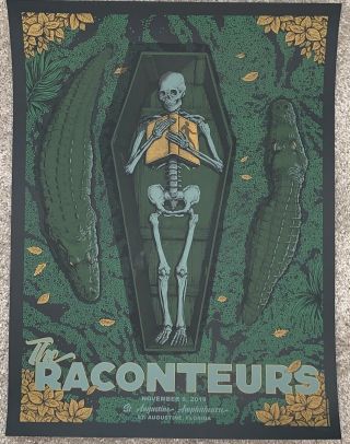The Raconteurs St Augustine Poster Florida Saint Print 54/280 11/9/19