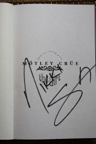 Nikki Sixx Signed Autographed Book Motley Crue The Dirt Anniversary Edition