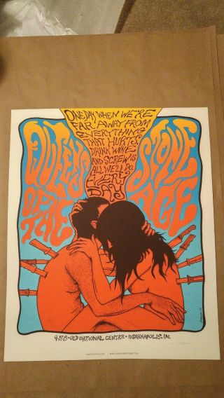Ap Queens Of The Stone Age Print Jermaine Rogers Indianapolis Poster Qotsa Kyuss