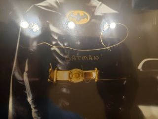 Michael Keaton,  BATMAN signed Autograph 8x10 photo in 11x14 Frame 3