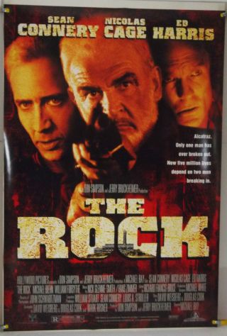 The Rock Ds Rolled Orig 1sh Movie Poster Sean Connery Nicolas Cage (1996)