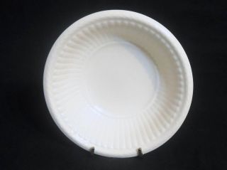 Vintage Wedgwood EDME Set of 6 Cereal Bowls - Off White,  Ribbed Rim - England 6