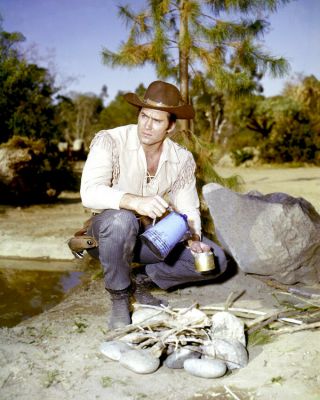 Cheyenne Clint Walker Great Color By Camp Fire Tv Western 8x10 Photo Print