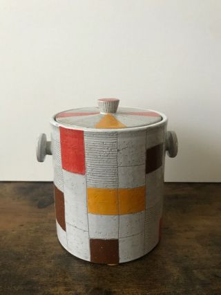 Jonathan Adler Vintage Sgraffito Ice Bowl Bucket Jar