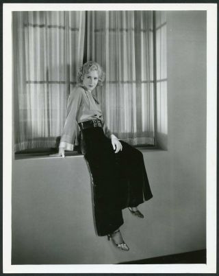 Mae Clarke Vtg 1930s Ray Jones Stamp Universal Fashion Portrait Photo