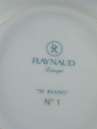 SI KIANG by RAYNAUD Porcelain 6 1/2 