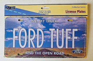 Retro Ford Tuff Novelty Car Truck License Plate Metal Auto Tag Collector Series