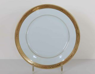 Ambassador Gold Raynaud Limoges Set Of 8 6 1/2 " Plates