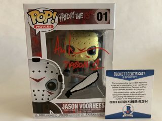 Ari Lehman Autographed Jason Voorhees Friday The 13th Funko Pop With Beckett