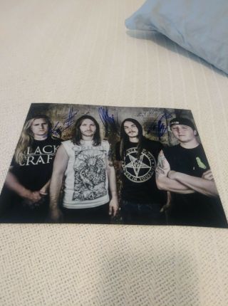 Rings Of Saturn Death Metal Rock Band Musicians Signed 8x10 Photo