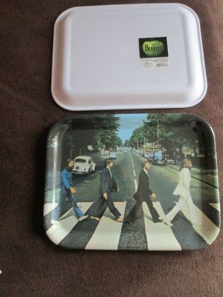 The Beatles Melamine Serving Tray Abbey Road Official Mdse 13 " X 10 " Rare