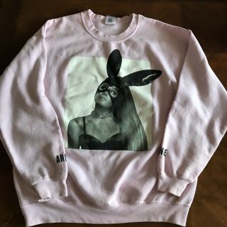 Ariana Grande Dangerous Woman Tour Authentic Pink Bunny Sweatshirt Large