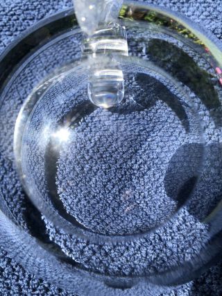 Steuben - Signed Crystal Mid Century Modern Hand Blown Art Glass Dish Bowl 4
