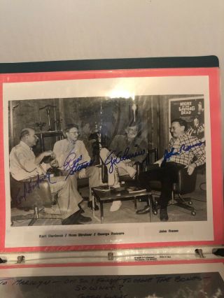 Rare Night Of The Living Dead Actors,  Director & Screen Writer Autograph 8x10