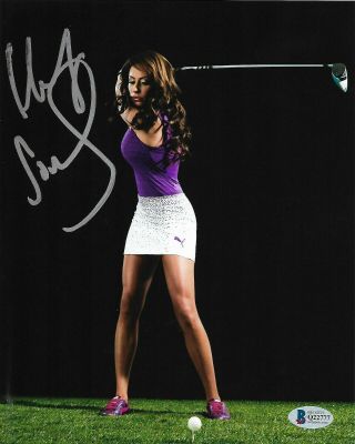 Holly Sonders Autographed Signed Hot & Sexy Fox Sports Golf Bas 8x10 Photo