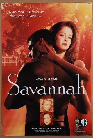1996 Warner Bros Savannah Tv Poster 27x40