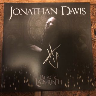 JONATHAN DAVIS Black Labyrinth Autographed Colored Vinyl 2LP (Signed) [KORN] 2