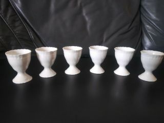 Richard Ginori - Set Of 6 - Egg Cups Bianco White (vecchio Ginori Shape)