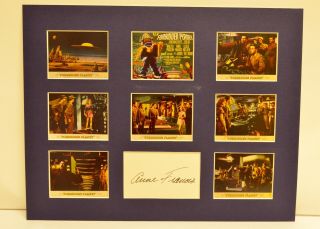 " Forbidden Planet " Collage With Anne Francis Autograph (includes)