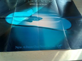 Mike Oldfield POSTER - Platinum album promotional poster 5
