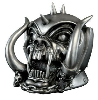 Alchemy Gothic Motorhead Warpig Bust Desk Ornament Silver Resin Arr1 Band Gift