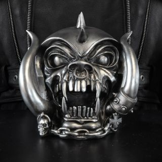 Alchemy Gothic Motorhead Warpig Bust Desk Ornament Silver Resin ARR1 Band Gift 2