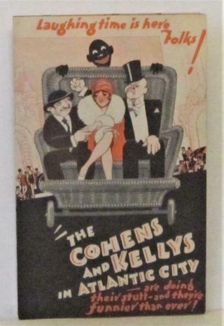 1929 The Cohens And Kellys In Atlantic City Herald Jewish Irish Black Racist Art