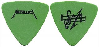 Metallica Jason Newsted Authentic 1999 Tour Rare Green Color S&m Guitar Pick