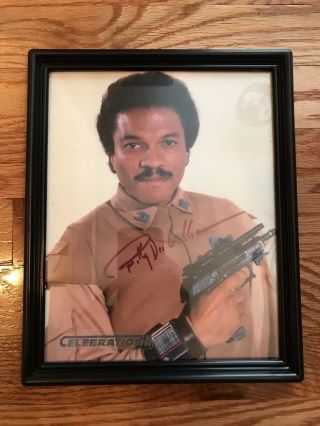 Billy Dee Williams Star Wars Return Of The Jedi Signed 8x10 Lando Hold Gun Photo