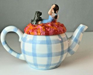 Vintage 1998 Judy Garland as Dorothy With Toto WIZARD OF OZ Ceramic Tea pot 3