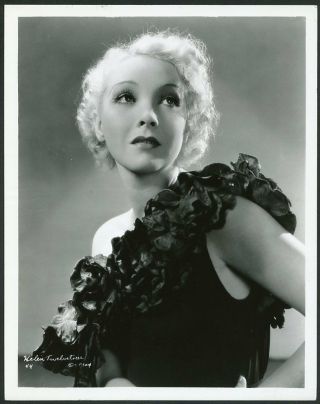 Helen Twelvetrees Vintage 1930s Columbia Pictures Portrait Photo