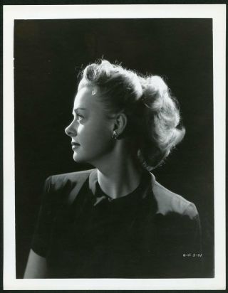 June Lockhart Vintage 1940s Stunning Profile Portrait Photo