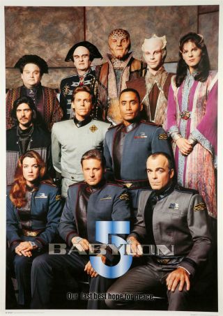 Babylon 5 1997 Warner Bros.  Tv Poster 25x35.  5