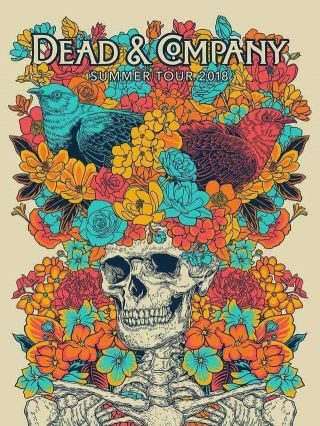 Dead And Company Grateful Dead Summer Tour 2018 Vip Poster