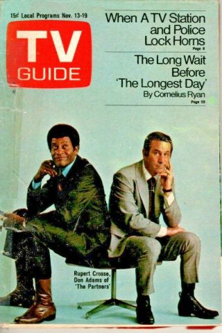 Vintage - Tv Guide Nov 13th 1971 - Don Adams - The Partners - Cover Exc