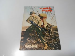 To Hell And Back　1955 Movie Program Book Japan　audie Murphy　marshall Thompson　